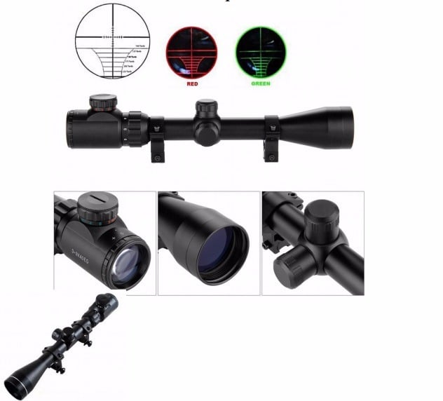 Mira 3 - 9 x 50 Con Retícula Iluminada R14 Riel De 11mm