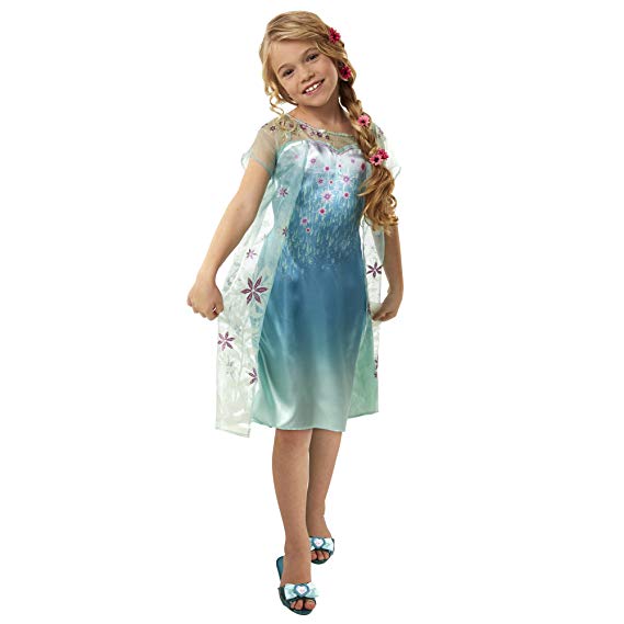 DISNEY - Frozen Disfraz Fever Elsa para Niña Talle 4-6 - El Bunkker