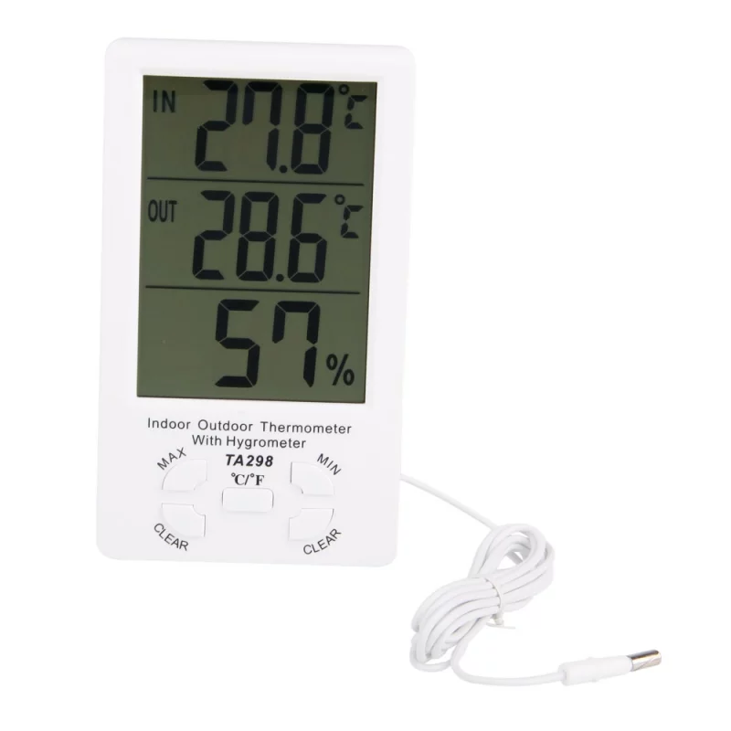 🌡️ Termómetro Higrómetro Digital CNYST | Pantalla LCD Con Retroiluminación | Interior | Temperatura Y Humedad