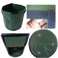 Bolsa de Cultivo Maceta Impermeable Con Asas y Tapa - Imagen 4