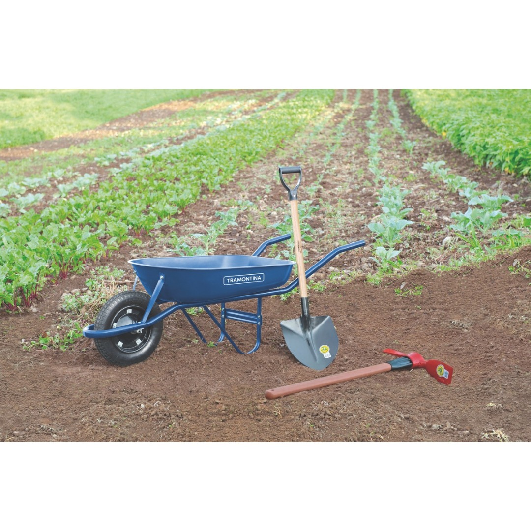 Carretilla Metal Azul 55Lt.C/Rueda Inflable Tramontina 77704/432 - Imagen 2