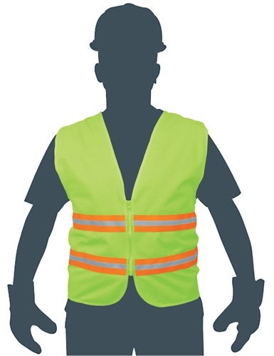 Set de 10 Chalecos de Seguridad Amarillo Truper CHS-600V