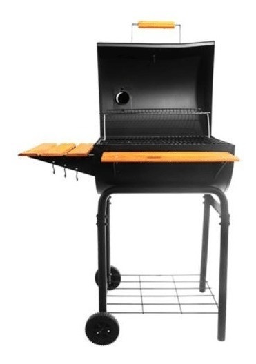 Parrilla a Carbon MDV-01 con Ahumador Mesas y Ruedas Mr.Beef - El Bunkker