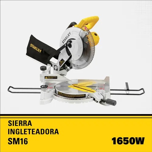 Sierra Ingletadora Stanley SM16-B2C 1650W Disco 10" - Imagen 2