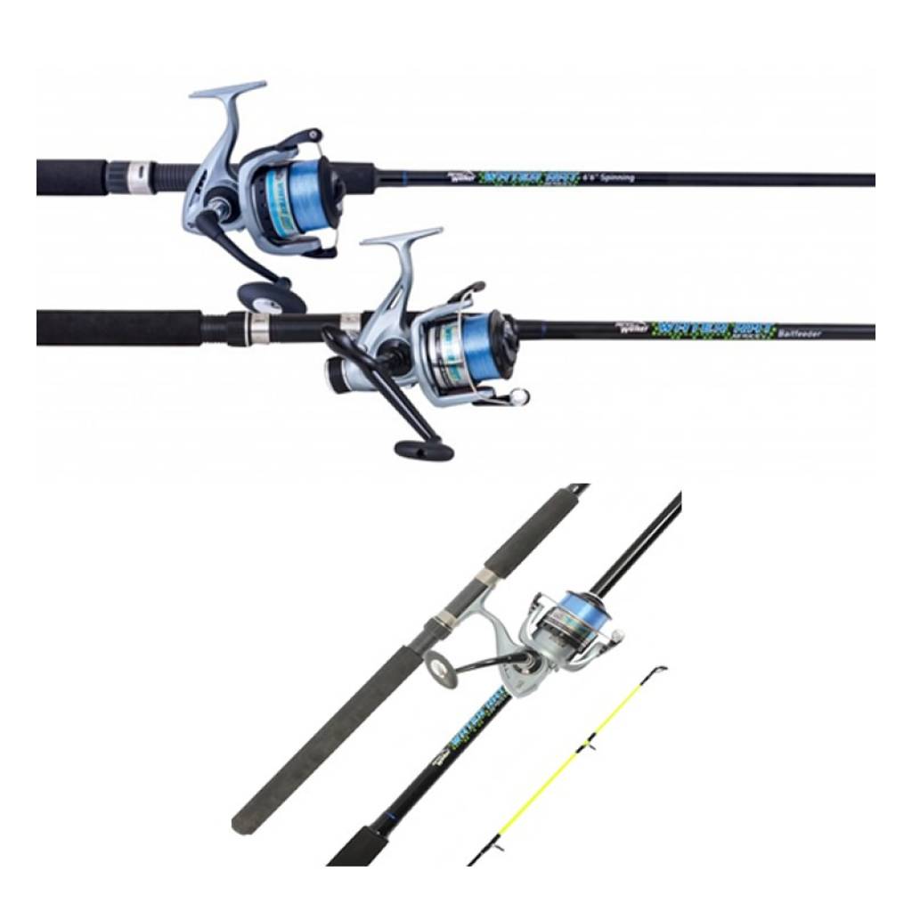 Combo Water Rat Jarvis Walker con Reel EC7000 de 1 Rulemán y Caña 3.00mts