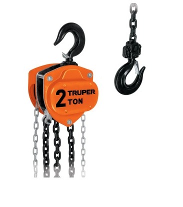 Aparejo Truper A Cadena 2 Tonelada X Elevación 3 Mt Pol-2