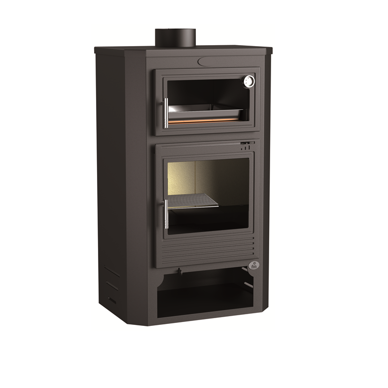 Calefactor a Leña FM (España) M-104 con Horno 10Kw Doble Combustion