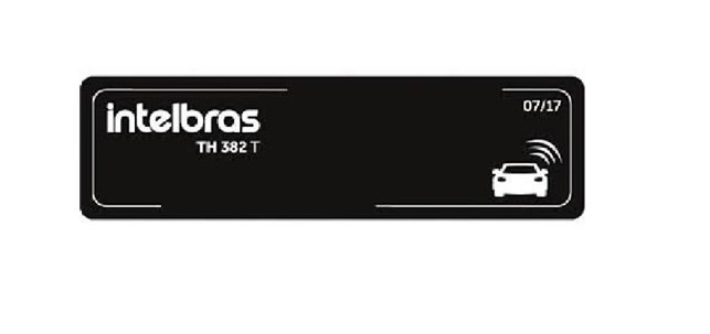 Pack Lector De Tarjetas Porteria Antena Vehicular Intelbras + 40 Etiquetas Tag Rfid Para Vehicular 900MHZ