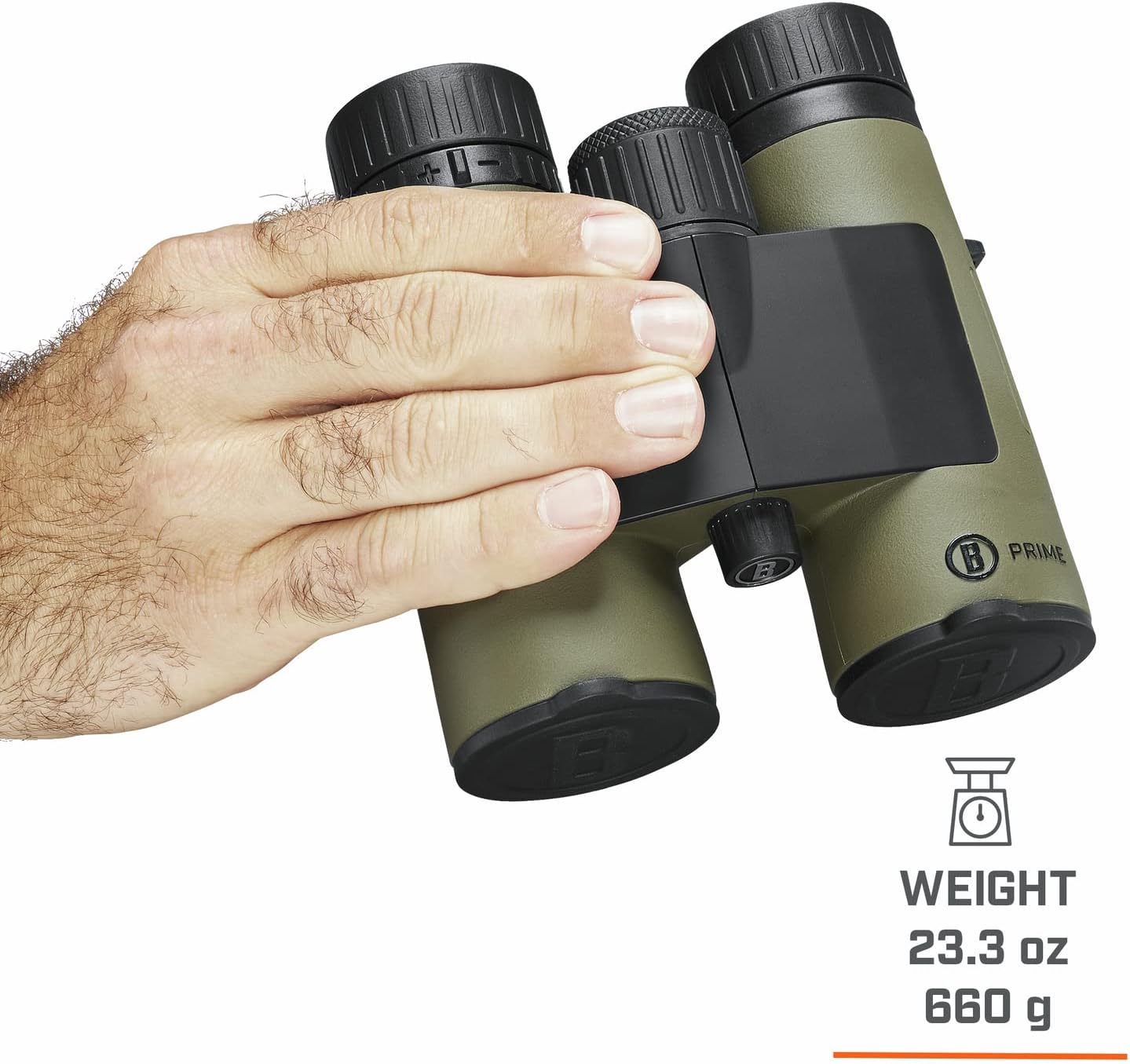 Binocular Bushnell Prime 10x42 Verde Con Arnes Y Funda Tela Impermeable - Imagen 2