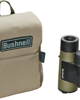 Binocular Bushnell Prime 10x42 Verde Con Arnes Y Funda Tela Impermeable