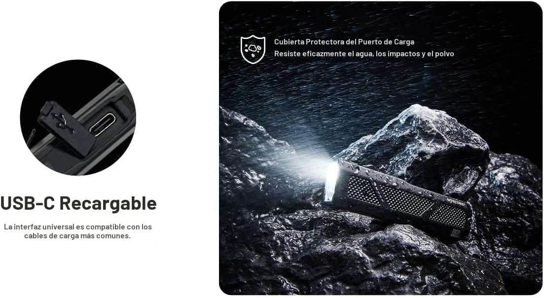 Linterna Edc Nitecore EDC17 1500 lúmenes Utrafina Con Tres Fuentes De Luz - Imagen 5