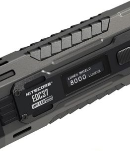 Linterna Táctica EDC Definitiva Nitecore EDC37 de 8000 Lúmenes Con Display Oled