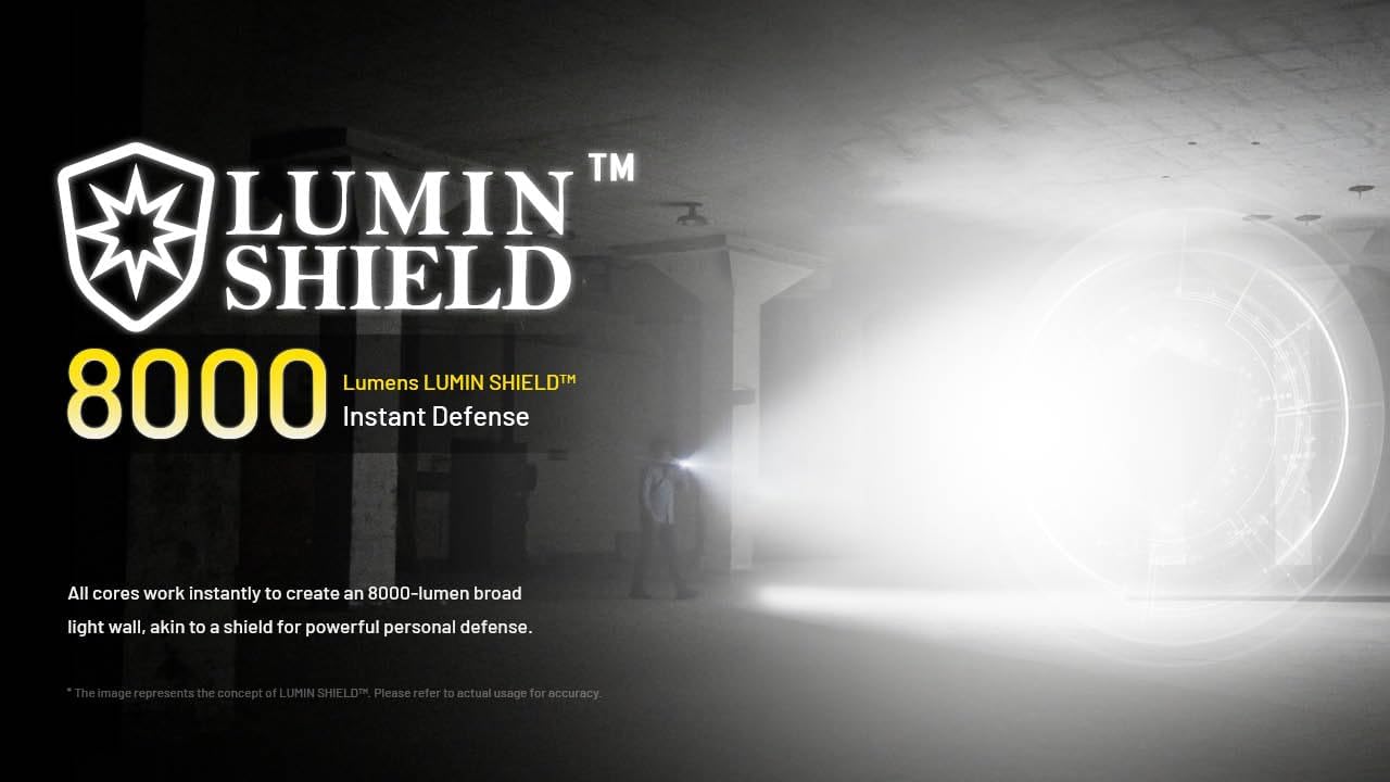 Linterna Táctica EDC Definitiva Nitecore EDC37 de 8000 Lúmenes Con Display Oled - Imagen 8