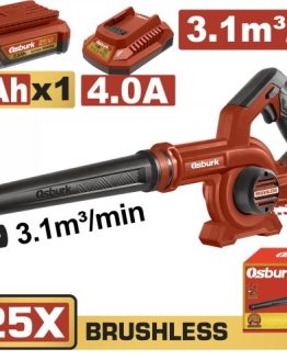 Sopladora A Bateria Osburk 25V E25X 3.1M3/Min + Bat 2.5AH + Cargador Uso Industrial KCAB511