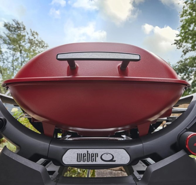Parrilla Eléctrica Weber Q2800 Roja Sin Carro - Imagen 5